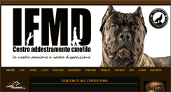 Desktop Screenshot of addestramentocinofiloifeelmydog.com
